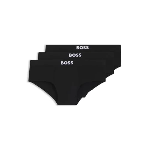 BOSS Mens Pack Of Logo Waistband Briefs Black S