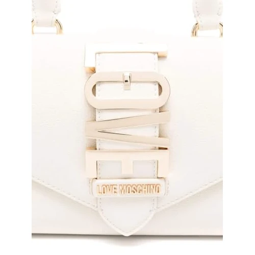 MOSCHINO Love Hand/Shoulder Bag Black BS25MO67 JC4226PP0MKC0000, White, 27x14x7