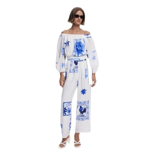 Offerta a tempo: Desigual JUMPSUIT_TÁMESIS, 1000 WHITE, M - 7% da 84.52 € a 79.01 €