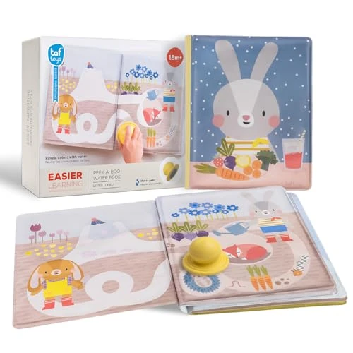 Tijdelijke aanbieding: Magisch waterboek voor kinderen, 12 herbruikbare pagina's met watermarker, kleurrijke afbeeldingen die met water verschijnen, stimuleert de zintuigen en nieuwsgierigheid, vanaf 18 maanden, 21,5 x 17 van 21.27 € naar 21.27 € (0.00% k