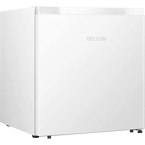 SEVERIN Mini congelador con 4 estrellas de congelación, congelador pequeño con estante de vidrio, congelador bajo para hogares con poco espacio, 31 litros, blanco, GB 8886