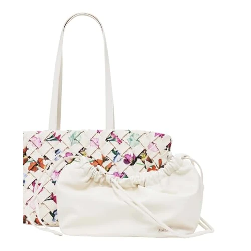 Desigual shopper schoudertas Éclat Cahuil Hand Bag Crudo beige