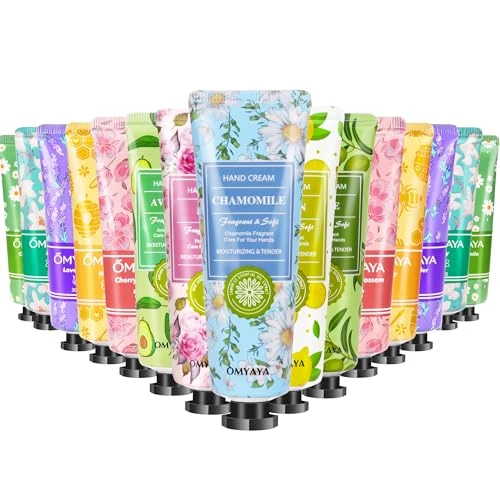 Limited offer: Mini Hand Cream Set, 15 Pieces Christmas Gifts, Hand Care for Very Dry Cracked Hands Travel Size Moisturizer Small Care Cream Gift Set for Women Men Christmas Birthday from 7.97 EUR to 6.06 EUR (save 24%)