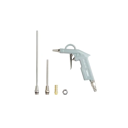 Offre limitée : ABAC Pistolet de Soufflage G-502 PLUS, avec Buses Multiples (25, 100 et 200 mm) pour des différentes applications, raccord universel et raccord avec buse tuyau flexible, Pression Max 8 Bar de 10.90 € à 10.90 € (0.00% de remise)