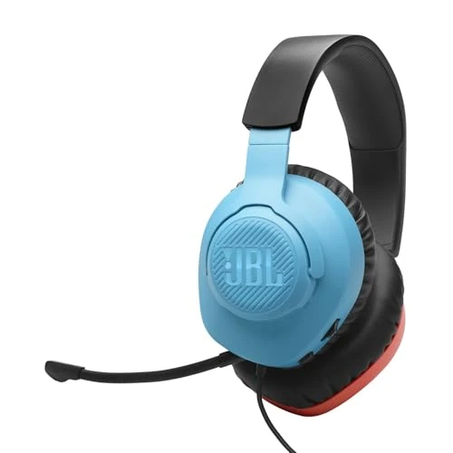 Begrenztes Angebot: JBL Quantum 100N, kabelgebundenes Over-Ear-Gaming-Headset mit abnehmbarem Mikrofon, JBL QuantumSOUND Signature, Memory Foam, Multi-Plattform-Kompatibilität und Windows Sonic Spatial Sound, Blau/Rot von 39.99 EUR auf 31.99 EUR (Rabatt 20%)