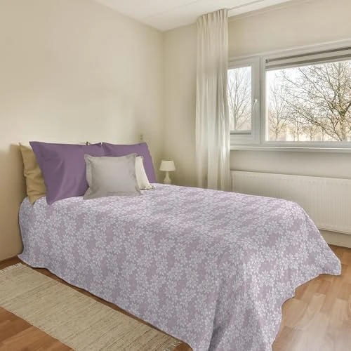 Tijdelijke aanbieding: PENSIERI DELICATI Sprei 220 x 280 cm, eenpersoonsbed, 100% piqué-katoen, ideaal als sprei voor Frans bed, motief: Olivia Pink, 100% Made in Italy van 29.40 EUR naar 29.40 EUR (korting 0%)