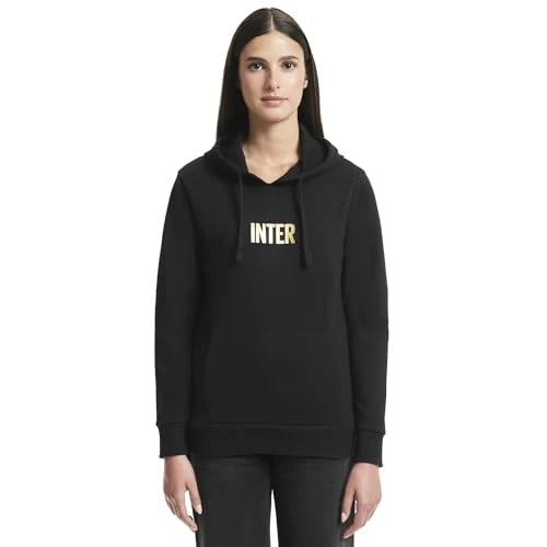 Inter Women's Back to Stadium 22:43 Hooded Sweatshirt, Black, L