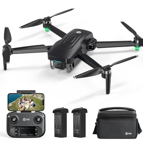 Holy Stone HS175G GPS 4K EIS Drone, Foldable Quadcopter for Adult Beginners, Brushless Motor, Follow Me, Circle Flight, Maintain Altitude, 60 Minute Flight, ＜ 249g