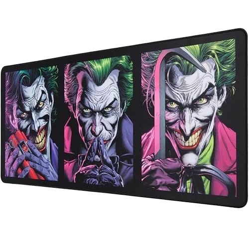 Subsonic-DC Comics Joker - XXL Mouse Pad 90 mm x 40 mm - Officially licensed Joker gaming desk mat as a gift