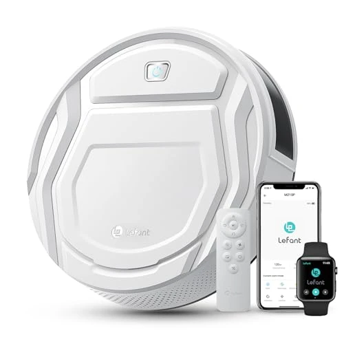 LEFANT M210 robot odkurzający, moc ssania 2200 Pa, ultracienki automatyczny robot ładujący, czyszczenie domu, autonomia 120 min, 6 trybów czyszczenia, Wi-Fi/aplikacja/pilot zdalnego sterowania