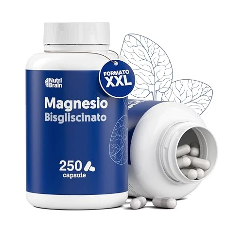 Offerta a tempo: Magnesio Bisglicinato 2.000mg - Dose XXL (250 Capsule) | Forma Chelata: Sonno Ristoratore, Energia, Supporto Osseo e Muscolare, Concentrazione | Alta Biodisponibilità, Senza Effetti Lassativi - 0.00% da 24.90 € a 24.90 €