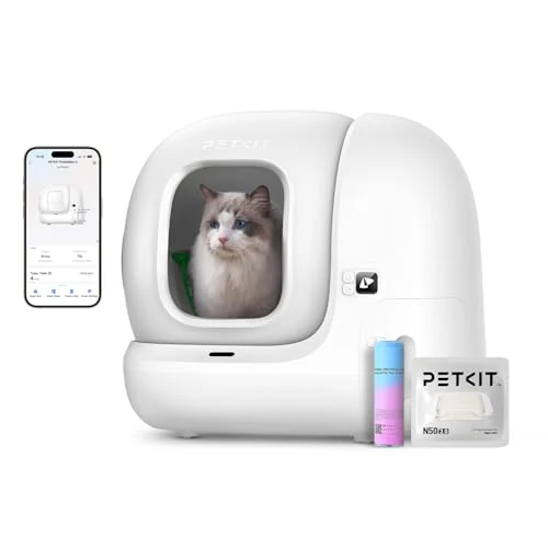 PETKIT Pura Max 2 Self-Cleaning Cat Litter Tray, 76 L Cat Litter Tray, Self-Cleaning, xSecure, Odour Removal, App Control, Large Capacity, for Multiple Cats (Deodorant and Sand Cushion Free, with N50)