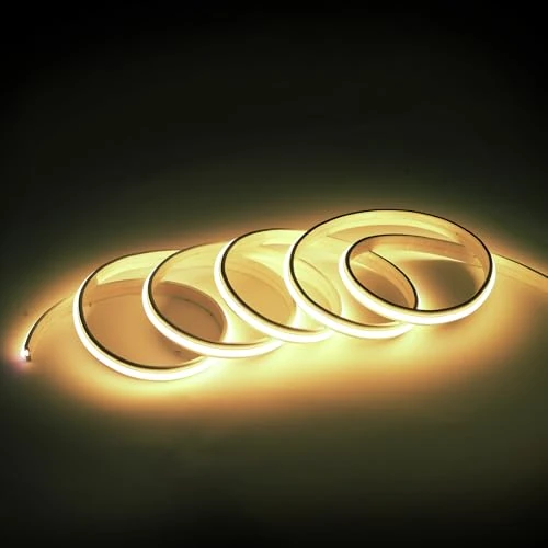 Offerta a tempo: pcning Luci LED COB Striscia 3 Metri Adesiva 3000K Bianco Freddo Alta Luminosita IP67 Impermeabile senza Trasformatore (Bianco Caldo, 3M) - 42% da 46.00 € a 26.87 €
