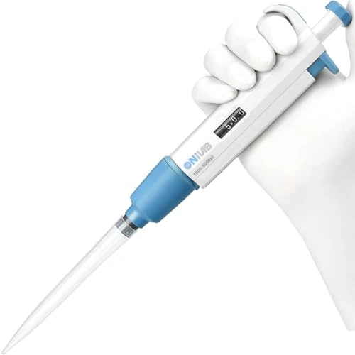 Offerta a tempo: ONiLAB 1000-5000μl Laboratorio Singolo Canale Pipetta Scientific Laboratorio Micropipetta Manuale Volume Regolabile, Alta Precisione, Pipettatrice - 18% da 39.99 € a 32.98 €