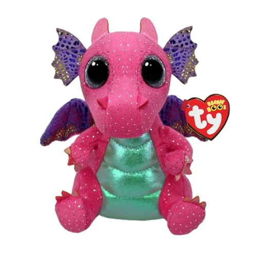 Offerta a tempo: TY Beanie Boos - Spitfire il Draghetto Rosa con Occhi Lilla Grandi e Glitter, il Peluche con gli Occhi Grandi Scintillanti - 15 Cm - T37361 - 30% da 9.99 € a 7.03 €