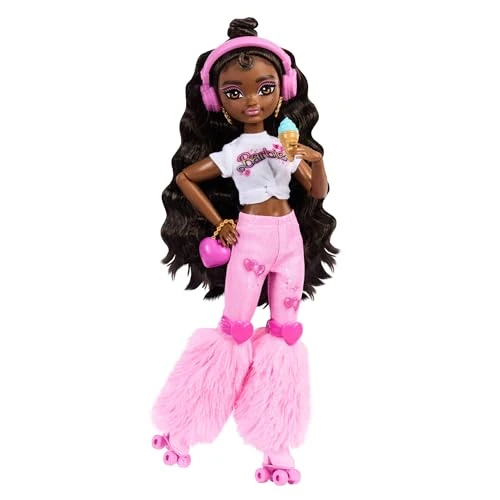 Offerta a tempo: Barbie Dream Besties Brooklyn, bambola snodata alla moda con pattini a rotelle e capelli castano scuro — 4% da 27,99 € a 26,88 €