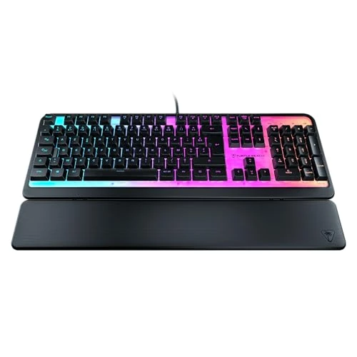 Offerta a tempo: Turtle Beach Magma Membrana RGB Gaming Keyboard con Tasti a Membrana, Anti-Ghosting Avanzato, Illuminazione RGB Personalizzabile, Poggiapolo Staccabile - Nero - 0.00% da 52.99 € a 52.99 €