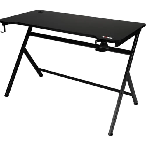 Zeitlich begrenztes Angebot: Konix Fenris Gaming Schreibtisch 120 x 60 x 78 cm in Y-Form - Tischplatte aus Holz und Metall - Becherhalter - Kopfhörerhalter - Schwarz von 91.98 € auf 91.98 € (0.00% Rabatt)