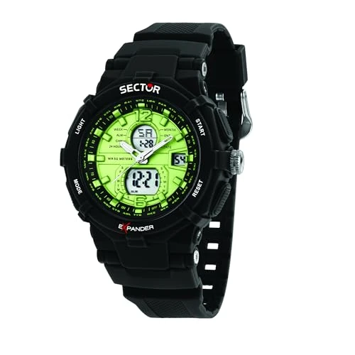 Offerta a tempo: Sector No Limits Orologio Uomo, Collezione Ex-09, Anadigitale, 50 mm, Regalo Uomo - 20% da 59.00 € a 47.20 €