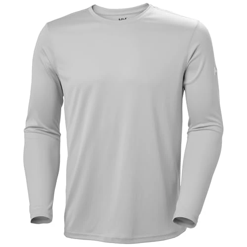 Zeitlich begrenztes Angebot: Helly Hansen Herren Hh Tech Crew Ls 2.0, Grauer Nebel, 2XL von 35.00 € auf 29.72 € (15% Rabatt)