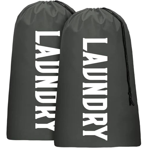 Oferta limitada: Cenvialuxy 2 Pcs Bolsa Ropa Sucia Viaje 61x92 cm, Grande Laundry Bag con Cordón, Plegable Saco Ropa Sucia para Cuarto de Lavado, Cocina, Dormitorio, Hotel, Apartamentos (Gris) de 5.99 € a 5.99 € (ahorro 0.00%)