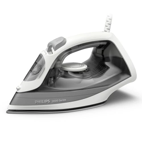Zeitlich begrenztes Angebot: Philips 2000-Serie Dampfbügeleisen - Bis zu 25 g/min Dauerdampf. 2000W. 250 ml Wassertank. Schnelle Entknitterung. 4 Dampfstufen. Keramiksohle. Leichtes Gewicht für Leichtes Bügeln. Grau (DST2020/80) von 29.81 € auf 29.81 € (0