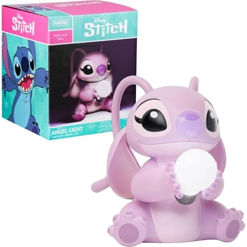 Limited offer: Angel Light - Officially Licensed Lilo and Stitch Lamp, Disney Collectible Gift, Bedside Table Bedroom Night Light Decor | Paladone, Pink from 14.39 EUR to 14.39 EUR (save 0%)