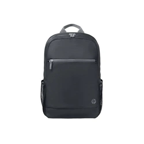 HP Mochila para Ordenador Portátil de 15,6" (Compartimiento, Correas y Respaldo Acolchados, Resistente al Agua, Cremallera Superior) Color Negro y Gris