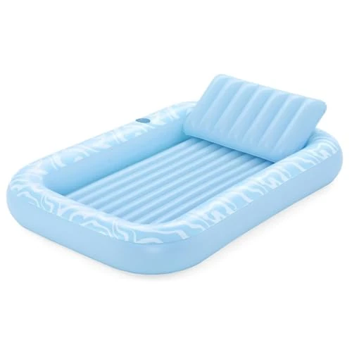 Offerta a tempo: Bestway 43838 Lettino abbronzante e materassino Sun-Kissed con cuscino e portabicchieri, azzurro - 0.00% da 34.95 € a 34.95 €