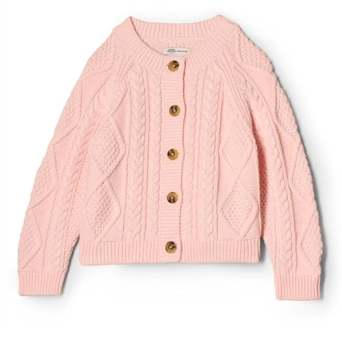 Amazon Essentials Cardigan pêcheur bébé garçon Rose Clair 12 Mois