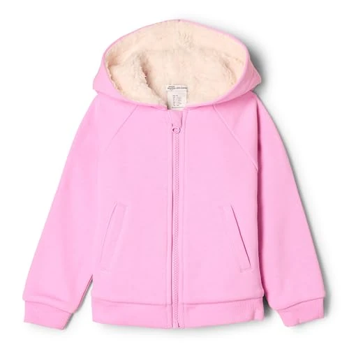 Limited-time offer: Amazon Essentials x Sofia Grainge Unisex Babies' Zip Hoodie Sweatshirt, Pink, Newborn from 13.00 GBP to 13.00 GBP (save 0%)