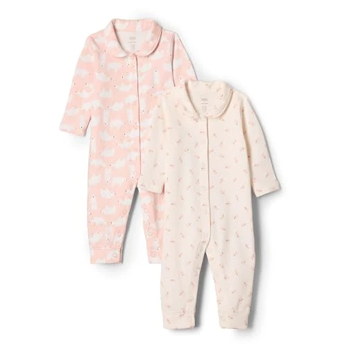Limited offer: Amazon Essentials x Sofia Grainge Unisex Babies' Footless Sleepsuit, Pack of 2 from 15.46 EUR to 15.46 EUR (save 0%)