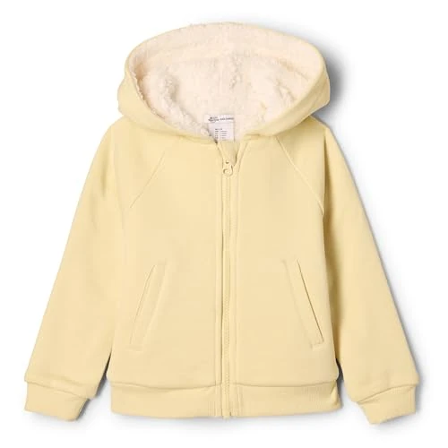 Offerta a tempo: Amazon Essentials x Sofia Grainge Felpa con cappuccio e cerniera Bimba 0-24, Giallo Burro, 3 anni - 15% da 20.00 € a 17.04 €