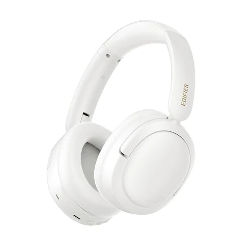 Edifier W800BT SE Wireless Over-Ear Bluetooth 5.4 Headphones - AI Call Noise Cancellation - 45H Playtime - Fast Charging - Dual Device- Game Mode - Foldable - White