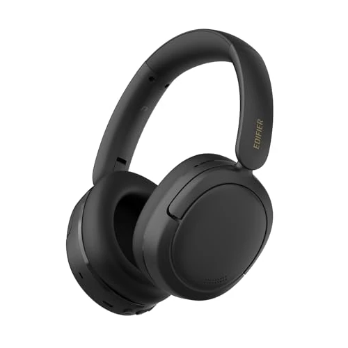 Edifier W800BT SE Draadloze Over-Ear Bluetooth 5.4 Hoofdtelefoon - AI Call Noise Cancellation - 45 uur speeltijd - Snel Opladen - Dual Device- Game Mode - Opvouwbaar - Zwart