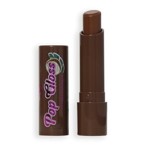 Offerta a tempo: I Heart Revolution Pop Gloss Balm, Balsamo Labbra Idratante con Finitura Lucida e Tocco di Colore, Vegano & Cruelty-Free, Cocco Marrone - 28% da 4.00 € a 2.90 €