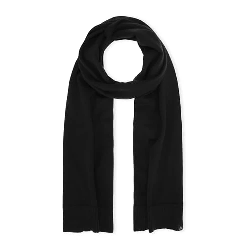 DANISH ENDURANCE Merinowolle Schal, Premium Qualität, Merino Winterschal, Warmes Halstuch, Thermo-Schal, Weich & Warm, Unisex, für Damen & Herren, Schwarz, Einheitsgröße