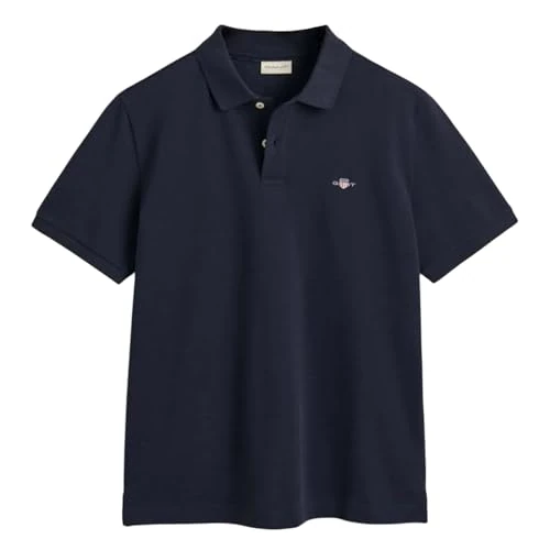 Zeitlich begrenztes Angebot: Gant Herren Reg Emb Archive Shield Polohemd, Evening Blue, L EU von 80.00 € auf 55.95 € (30% Rabatt)