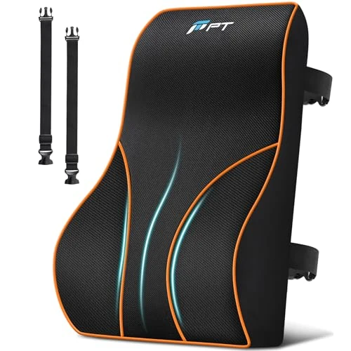 Offerta a tempo: POOTACK Lombare Sedia Ufficio, Cuscino Supporto in Memory Foam, Cuscino Lombare Auto, Cuscino Lombare Auto, Supporto Schiena Sedia Gaming e poltrona reclinabile migliora la zona di comfort lombare - 39% da 40.99 € a 24.85 €