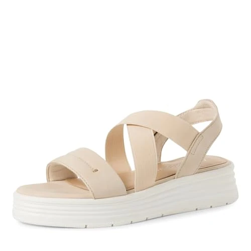 Offerta a tempo: MARCO TOZZI Sandale 2-28707-44, Donna, Cream, 39 EU - 0.00% da 40.46 € a 40.46 €