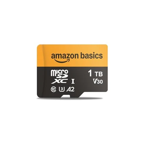 Limited-time offer: Amazon Basics 1TB microSDXC Card with Adapter, Read Speed Up to 200MB/s, 1-Pack from 153.14 £ to 153.14 £ (save 0.00%)