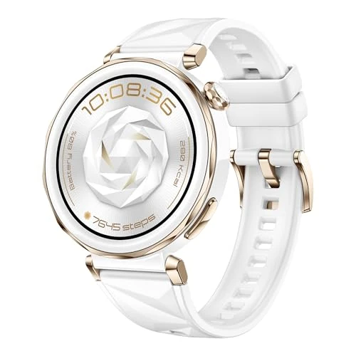 Offre limitee: HUAWEI Watch GT 5 Pro 42mm Montre Connectée, Design aux Lignes épurées, Programmes d'entraînement de Pointe, Suivi de la santé, ECG, Jusqu'à 7 Jours d'autonomie, iOS& Android, Blanc de 299.99 EUR a 299.99 EUR (economie 0%)
