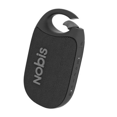 Limited offer: NOBIS Clip N1 Portable Bluetooth Speaker with App, Beat Mode, Up to 24H Playtime, IP68 Waterproof, BT 5.3, HD Sound, Stereo Pairing, Custom EQ, Perfect for Outdoor, Home and Adventure (Black) from 23.99 EUR to 20.39 EUR (save 15%)