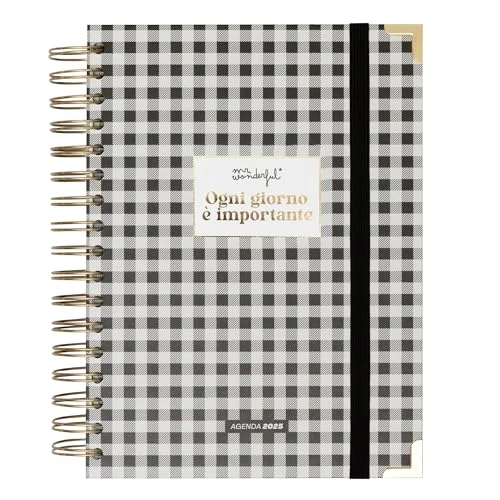 Offerta a tempo: Mr. Wonderful Agenda Office 2025 Giornaliera - Ogni giorno è importante - Include 8 Fogli di Adesivi e Blocchetti di Note Adesive con Diverse Forme - 0.00% da 27.91 € a 27.91 €