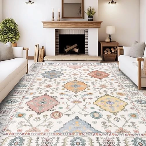 Offerta a tempo: MAST DOO Tappeto da soggiorno lavabile, 80x150 cm, stile boho-vintage, morbido e antiscivolo - 36% da 37.99 € a 24.38 €