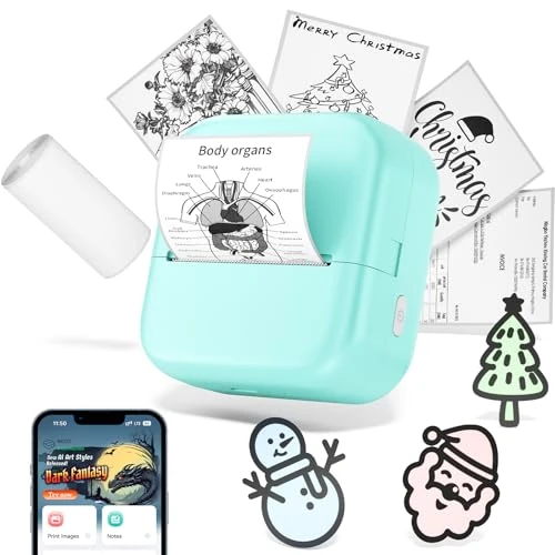 Offerta a tempo: Phomemo Mini stampante Stampante Fotografica Portatile M02X, Stampante Portatile Bluetooth, Stampante Termica per Studio, Appunti e Foto, Stampante Adesiva per Studio e appunti di apprendimento - 0.00% da 9.99 € a 9.99 €