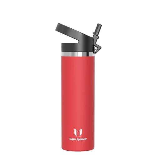 Offerta a tempo: Sparrow Borraccia Termica con Cannuccia 750ml-Borracce Termica Acciaio Inox - 28% da 19.95 € a 14.33 €