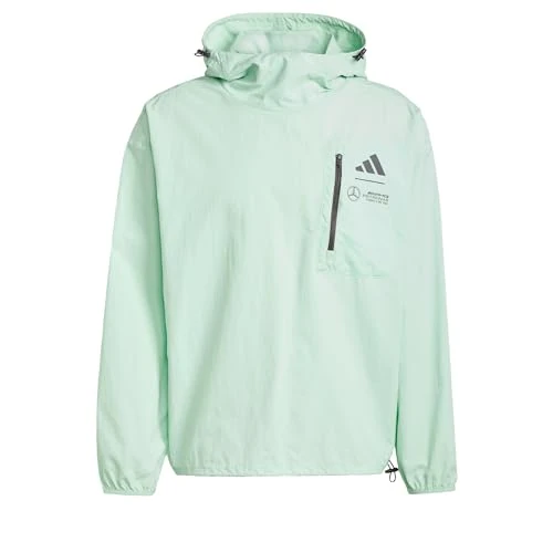 Oferta limitada: Adidas Hombre Mercedes - AMG Petronas Formula One Team Premium Woven Wind Breaker Men, Frozen Green/Grey strata, L de 100.00 EUR a 100.00 EUR (ahorro 0%)