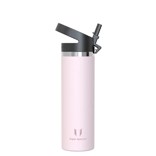 Offerta a tempo: Sparrow Borraccia Termica con Cannuccia 750ml-Borracce Termica Acciaio Inox - 21% da 19.95 € a 15.76 €