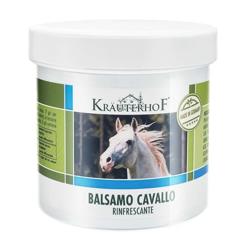 HW CASA Balsamo Cavallo Rinfrescante e Tonificante 250 ML - Gel Nutriente per Massaggi con Estratti Vegetali di Ippocastano, Arnica - Balsamo di Cavallo per Sportivi e Atleti